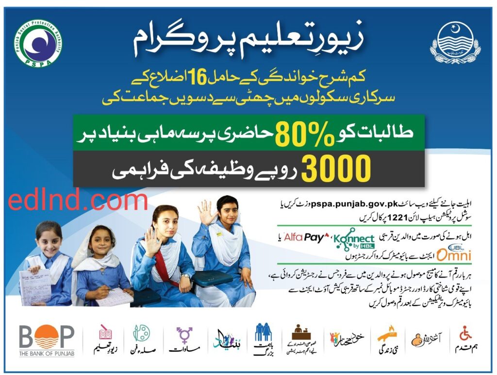 Zewar-e-Taleem Program Online Registration October 2024